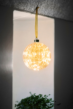 Glaskugle 30 LED varm hvid Ø14 cm